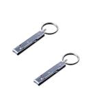 Buy Munkees Mini Nail Clippers - Stainless Steel Keyring Nail Tweezers - Silver 2500 Double Pack - International Shipping Available - Buy Online on GoSupps.com