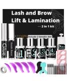 Eyelash Lift & Eyebrow Lamination 2-in-1 Kit | Easy DIY Long-Lasting Volume 5-Minute Application | Professional 1A-Lift Kit for Stunning Results - Buy Online on GoSupps.com