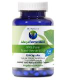 Mega Resveratrol 99% Pure Pharmaceutical Grade Trans-Resveratrol 120 Capsules - 250mg | Certified Purity, No Toxic Inactive Ingredients - Buy Online on GoSupps.com