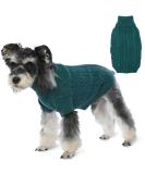 Shop Hjumarayan Peacock Green Dog Sweater - Elegant & Warm Sweater for Medium-Sized Dogs | Perfect Fit for French Bulldogs | Leash Hole | XXL Size - Buy Online on GoSupps.com