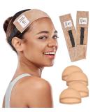 Wig Grip Band for Lace Front Wigs - Non-Slip Velvet Headband for Secure and Comfortable Fit - Beige 2 Pack - Buy Online on GoSupps.com