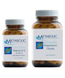 Metabolic Maintenance Set: Magnesium Citrate, Vitamin C, D-3, K2 - 250 Capsules + 60 Capsules - Bone, Immune, Mood, Cardiovascular Support - Buy Online on GoSupps.com