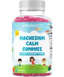 Vitamatic Kids Magnesium Calm Gummies - 60 Vegan Gummies for Healthy Muscle, Bone & Energy Support - Buy Online on GoSupps.com