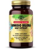 Solgar Ginkgo Biloba Leaf Extract 180 Capsules - Brain Health & Mental Alertness Support - Non-GMO Vegan Gluten Free - 180 Servings - Buy Online on GoSupps.com