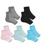 Shop Ohtomber Cracked Heel Treatment Repair Socks - 5 Pairs Moisturizing Gel Socks for Dry Feet & Heels - Toeless Foot Care for Silky Soft Skin - Buy Online on GoSupps.com