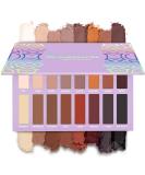 Best Pro Eyeshadow Palette Matte - 16 Highly Pigmented Vegan Shades for Warm Natural Smoky Eye Makeup - Buy Online on GoSupps.com