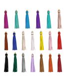 Hoveox 20pcs 3.9 Faux Leather Tassel Bulk Keychain Charms - Multi Color | For Jewelry Making & Crafts - Buy Online on GoSupps.com