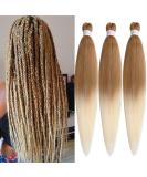 Leeven 3 Packs Ombre Blonde Pre Stretched Braiding Hair 26 Inch Yaki Braiding Hair Extensions for Box Braids Pre Stretched Hair Extensions EZ Braids 27613# 26 Inch (Pack of 3) 27613# - Buy Online on GoSupps.com