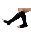 Vagabond 3XL 2XL Wide Calf Toeless Compression Socks - 15-20 mmHg for Fatigue Pain & Leg Swelling - Comfy Black 3X-Large - Buy Online on GoSupps.com