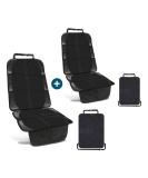 Smartpeas Children's Car Seat Pad in Black with Free Foot Protector - Universal Fit, Non-Slip, Easy to Clean, Safe XL Size - Buy Online on GoSupps.com