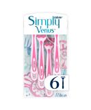 Gillette Simply Venus 3 Women's Razors - 6 Disposable Razors for Smooth Shaving | International Shipping Available - Buy Online on GoSupps.com