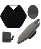Zocone 2 PCS Silicone Exfoliating Body and Face Scrubber Set with Storage Hook - Gentle Shower and Bath Accessories for Soft, Cleansed Skin - Buy Online on GoSupps.com