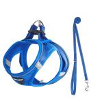 UVTQSSP Dog Harness for Small Dogs with Leash | Padded Puppy Harness in Dark Blue - Comfortable & Durable - Buy Online on GoSupps.com
