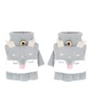 Toddler Kids Puppy Flip Top Short Knitted Half Finger Gloves for 3-8 Yrs Elk/Grey - Buy Online on GoSupps.com
