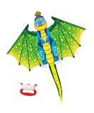 YongnKids Dragon Kite - Easy-to-Fly Beach Kite for Kids & Adults | Large, Durable, & Fun | Great Easter/Birthday Gift Idea - Buy Online on GoSupps.com