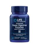 Life Extension Enhanced Super Digestive Enzymes & Probiotics -Vegetarian-Friendly Digestive Health Formula For GI Balance - Plant-Based Diet Aid - Non-GMO, Gluten-Free - 60 Vegetarian Capsules - Buy Online on GoSupps.com
