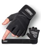 Trideer Padded Workout Gloves for Men - Gym Weight Lifting Gloves with Wrist Wrap Support Full Palm Protection  Extra Grips for Weightlifting Exercise Cross Training Fitness Pull-up Black L (7.9-8.6 in) - Buy Online on GoSupps.com
