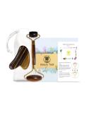 Sodacoda Gua Sha Set - Traditional Chinese Beauty Face Massage with Tiger Eye Semi-Precious Stone Scraper and Roller - Buy Online on GoSupps.com