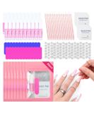 SAVILAND 20PCS Press on Nail Tool Kit - Complete Nail Prep Set with Glue Adhesive Tabs & File for Salon Quality Nail Art - Ideal for Starters & Businesses - Buy Online on GoSupps.com