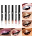 Afflano Liquid Glitter Eyeshadow Pen Set - Pigmented Long-Lasting Metallic Shimmer in Gold Silver Pink Red Brown & Nude | International Shipping - Buy Online on GoSupps.com