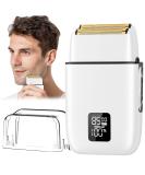 Premium Electric Razor for Men | Waterproof Foil Shaver with 3 Adjustable Speeds | Rechargeable Close Shave Trimmer for Face Beard & Head - Silver - Buy Online on GoSupps.com