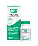 BHI Mucus Natural Chest Congestion, Cough & Mucus Relief Easy Breathing Respiratory Health Support 9 Targeted Homeopathic Active Ingredients for Discomfort & Build-Up - 100 Tablets - Buy Online on GoSupps.com