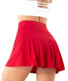 Pleated Tennis Skirt with Pockets | High-Waisted Golf Skort for Women | Athletic Running Activewear - Buy Online on GoSupps.com