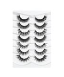 3D Cat-Eye Wispy False Eyelashes - Natural & Reusable Fluffy Faux Lashes (No.191) - Buy Online on GoSupps.com