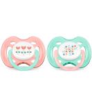 Philips Avent SCF172/02 Girls Pacifier - Ventilated 0-6 Months 2 Pack | International Shipping Available - Buy Online on GoSupps.com