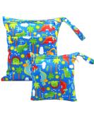 FenFang Wet Bag 2 PCS - Waterproof Reusable Wet Dry Bags for Cloth Diapers - Blue - Buy Online on GoSupps.com