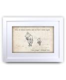HWC Trading Winnie the Pooh Friends Forever A3 Framed Nursery Print - Perfect Baby Shower Gift - Buy Online on GoSupps.com