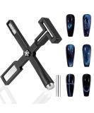 5 In 1 Magnetic Cat Eye Nail Pens - Upgraded with Silicone Cover for Stunning 3D Effects | Perfect Magnetic Cat Eye Gel Polish (Black) - Buy Online on GoSupps.com