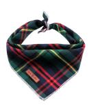 Shop Lionet Paws Christmas Dog Bandana - Checkered Green Triangular Scarf for Small Medium & Large Dogs (1-Pack) - Buy Online on GoSupps.com