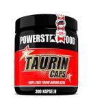 Powerstar Taurin Caps - 300 Capsules | 3400mg Pure Taurine | Vitamin B6 Enriched | High Quality Raw Materials | Vegetarian | Made in Germany - Buy Online on GoSupps.com