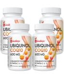 Ubiquinol CoQ10 600 mg Soft Capsules with Omega 3 6 9 & Vitamin E - High Absorption Coenzyme Q10 Supplement (240 Pieces 60 Portions 4 Pack) - International Shipping - Buy Online on GoSupps.com