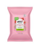 Yes To Watermelon Refreshing Facial Cleansing Wipes for Women and Men - Makeup Remover and Cleanser, 40 Count - Buy Online on GoSupps.com