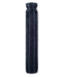 Brevian 2 Litre Large Hot Water Bottle with Soft Faux Fur Cover - Midnight Blue Long | UK - Buy Online on GoSupps.com