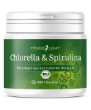 Buy 100% Natural Spirulina Chlorella Tablets - 480 Organic Algae Superfood - Boost Your Health for 1-2 Months - Buy Online on GoSupps.com