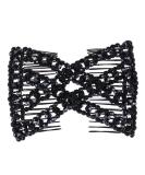 Crystal Hair Comb for Women & Girls - Lovef Easy Stretchable Double Clips Comb - Buy Online on GoSupps.com