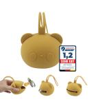 Tastic SchnullerBox Baby - BPA-Free Silicone Pacifier Storage Box in Panda Design - Mustard | On-the-Go Pacifier Case Easy to Clean - Buy Online on GoSupps.com
