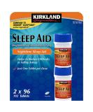 Kirkland Signature Sleep Aid Doxylamine Succinate 25 Mg 2 Bottles X 96 Tabs - Buy Online on GoSupps.com