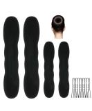 URAQT 4 Pcs Hair Bun Maker Set with 10 Hair Pins - Easy French Hairstyle Doughnut Styling Tool for Girls and Women - Buy Online on GoSupps.com