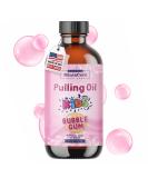 All Natural Organic Oil Pulling for Kids - Fluoride & Alcohol Free Mouthwash - Bubble Gum Flavor - 8oz Made in USA - Promotes Gum & Oral Health - Buy Online on GoSupps.com