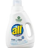 All Free & Clear with Stainlifters Detergent - 33 Loads | Gentle Effective Cleaning for Sensitive Skin | Ship Internationally - Buy Online on GoSupps.com
