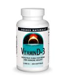 Source Naturals Vitamin D-3 5000 IU 120 Capsules - Buy Online on GoSupps.com