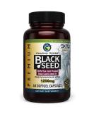 Amazing Herbs Premium Black Seed Oil Capsules - High Potency, Cold Pressed Nigella Sativa Aids in Digestive Health, Immune Support & Brain Function - 60 Count, 1250mg 60 Count (Pack of 1) - Buy Online on GoSupps.com