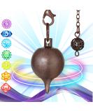 Radiesthesia Water Drop Pendulum - Esoteric Oracle Tool in Antique Brass for Geobiology & Magnetizing - 26g - Buy Online on GoSupps.com