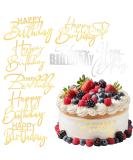Aster 8Pcs Happy Birthday Cake Toppers Acrylic Birthday Cake Topper Glitter Side Mirror Birthday Cupcake Topper Birthday Decorations for DIY Cake Decor Wedding Birthday Party Supplies - Buy Online on GoSupps.com