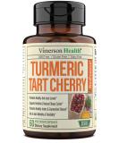Turmeric Curcumin Tart Cherry Extract Celery Seed BioPerine Dietary Supplement - Joint Comfort & Uric Acid Relief, Antioxidant Properties, Muscle Recovery - 60 Capsules - Buy Online on GoSupps.com