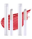 2pcs Silicone Lip Brushes with Storage Box - Portable Reusable Makeup Applicators for Lipstick Lip Balm & Gloss - Soft Angled Head - White - Buy Online on GoSupps.com